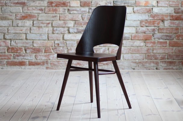 Model 514 Dining Chairs in Beech Veneer by Radomir Hofman for TON, Set of 4-MJR-931079