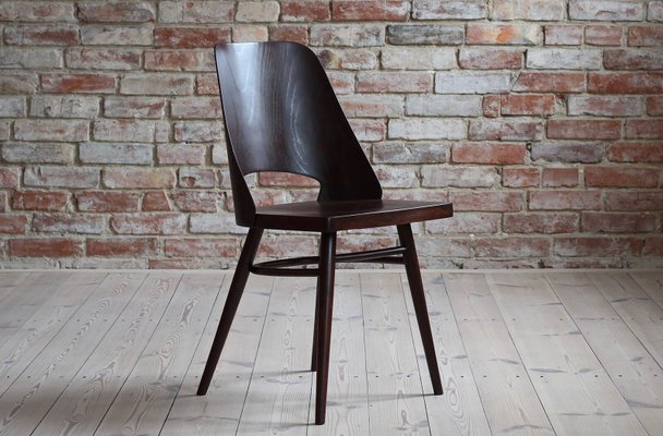 Model 514 Dining Chairs in Beech Veneer by Radomir Hofman for TON, Set of 4-MJR-931079