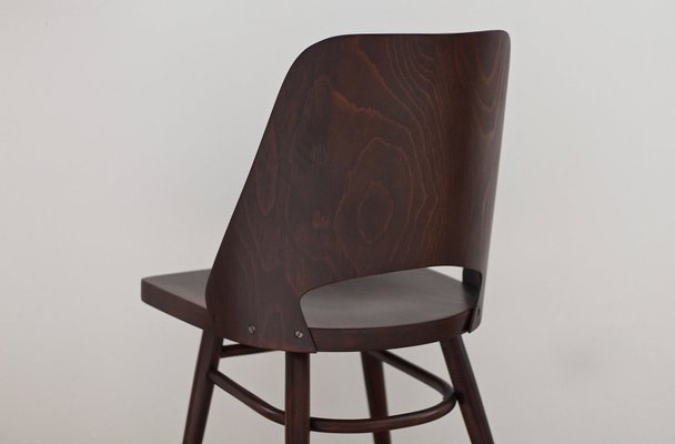 Model 514 Dining Chairs in Beech Veneer by Radomir Hofman for TON, Set of 4-MJR-931079