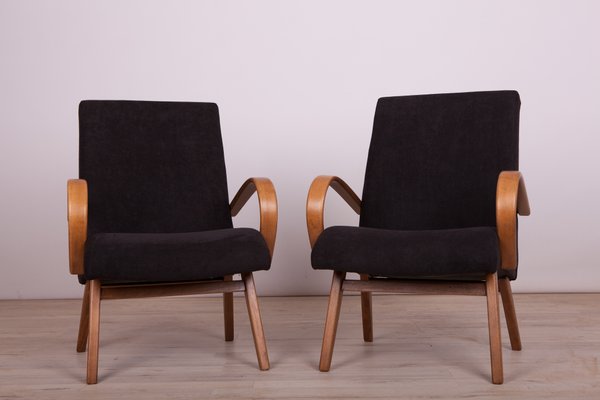 Model 53 Armchairs by Jaroslav Smidek for TON, 1960s, Set of 2-NIT-572340