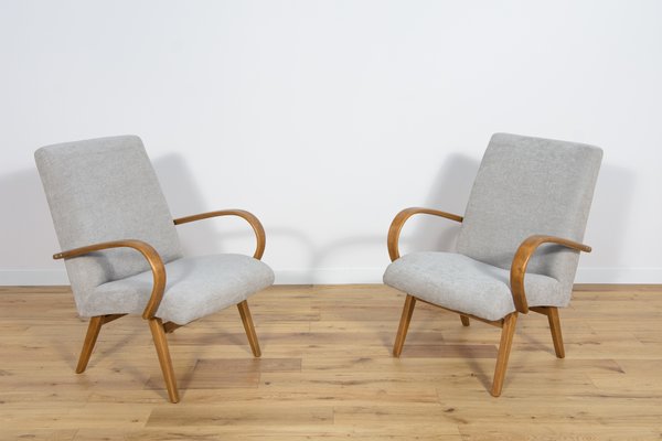 Model 53 Armchairs by Jaroslav Smidek for Ton, 1960s, Set of 2-NIT-1438324