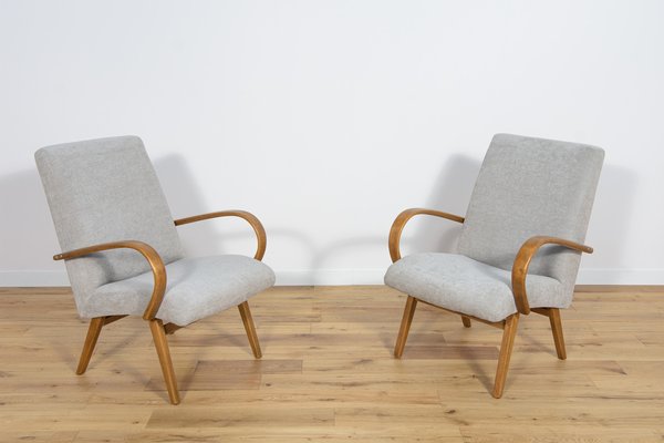 Model 53 Armchairs by Jaroslav Smidek for Ton, 1960s, Set of 2-NIT-1453605