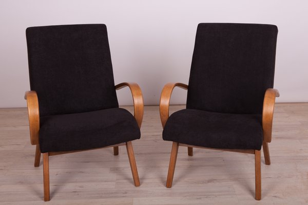 Model 53 Armchairs by Jaroslav Smidek for TON, 1960s, Set of 2-NIT-572340