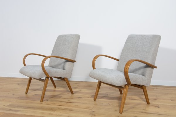 Model 53 Armchairs by Jaroslav Smidek for Ton, 1960s, Set of 2-NIT-1438324