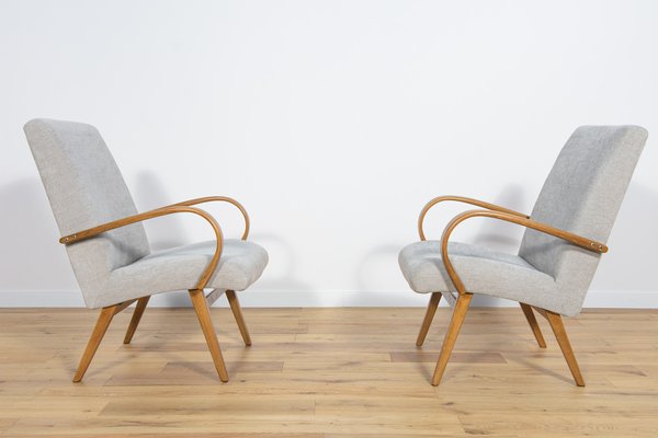 Model 53 Armchairs by Jaroslav Smidek for Ton, 1960s, Set of 2-NIT-1453605