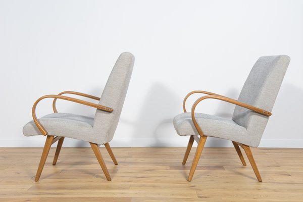 Model 53 Armchairs by Jaroslav Smidek for Ton, 1960s, Set of 2-NIT-1438324