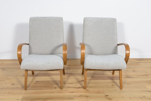 Model 53 Armchairs by Jaroslav Smidek for Ton, 1960s, Set of 2-NIT-1453605