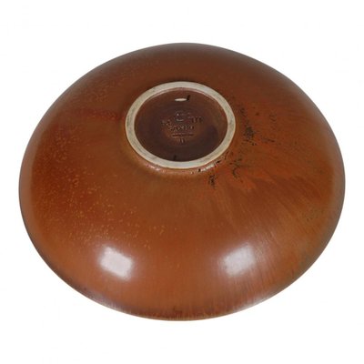 Model 54 Bowl with Red and Brown Glaze from Saxbo-MTD-1399867