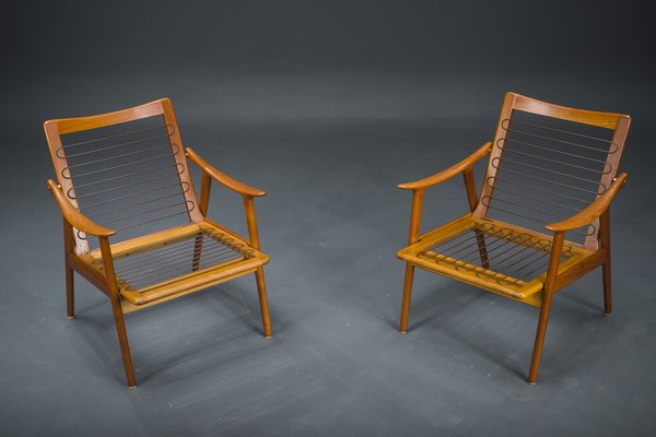 Model 563 Chairs by Fredrik Kayser for Vatne Lenestolfabrikk, Norway, 1960s, Set of 2-ZZH-1721065