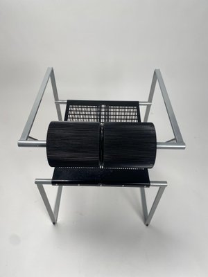 Model 601 Seconda Chairs in Metal attributed to Mario Botta, 1982, Set of 4-KKZ-1814357