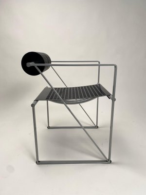 Model 601 Seconda Chairs in Metal attributed to Mario Botta, 1982, Set of 4-KKZ-1814357