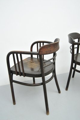 Model 6093 Chairs in Beech by Jacob & Josef Kohn, Vienna, Austria, 1890s, Set of 2-ZE-1763337