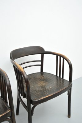 Model 6093 Chairs in Beech by Jacob & Josef Kohn, Vienna, Austria, 1890s, Set of 2-ZE-1763337