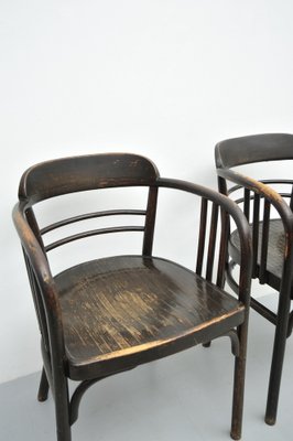 Model 6093 Chairs in Beech by Jacob & Josef Kohn, Vienna, Austria, 1890s, Set of 2-ZE-1763337