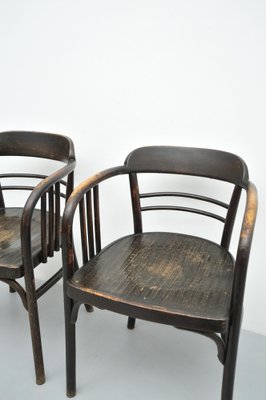 Model 6093 Chairs in Beech by Jacob & Josef Kohn, Vienna, Austria, 1890s, Set of 2-ZE-1763337