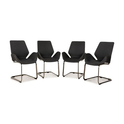 Model 610 Fabric Chairs from Rolf Benz, Set of 4-RQW-2016696