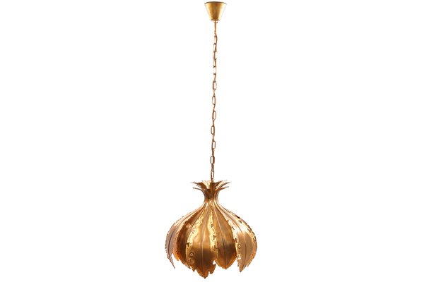 Model 6395 Brass Pendant Lamp from Holm Sørensen & Co, 1960s-KIJ-566455