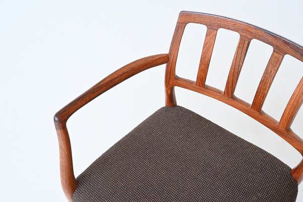 Model 66 Armchairs in Rosewood by Niels Otto Møller for J.L. Møllers, 1970s, Set of 4-BXV-1791751