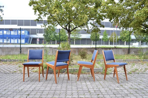 Model 666 Dining Chair by Jens Risom for Knoll International, 1950s, Set of 4-UF-1756005