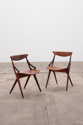 Model 71 Dining Chairs by Arne Hovmand Olsen for Mogens Kold, 1960s, Set of 8-EZZ-1783328