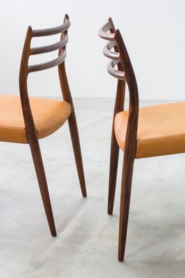 Model 78 Dining Chairs by Niels O. Møller, 1950s, Set of 8-KO-2024164