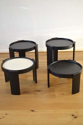 Model 780 Nesting Tables by Gianfranco Frattini for Cassina, 1960s, Set of 4-OV-783366