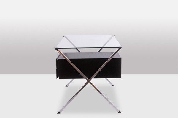 Model 80 Desk in Chromed Steel and Glass by Franco Albini, 1949-CEJ-1812120