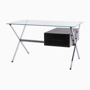 Model 80 Desk in Chromed Steel and Glass by Franco Albini, 1949-CEJ-1812120