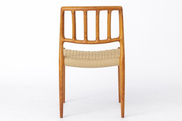 Model 83 Dining Chair with Paper Cord Seat by Niels Moller, 1970s-DOM-1772689