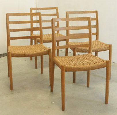 Model 85 Dining Chairs by Niels O Möller for J.L. Møllers, 1970s, Set of 4-FYZ-1818993