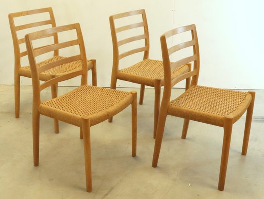 Model 85 Dining Chairs by Niels O Möller for J.L. Møllers, 1970s, Set of 4-FYZ-1818993