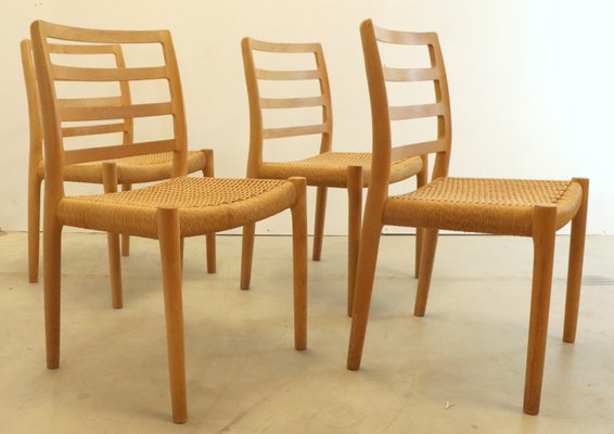 Model 85 Dining Chairs by Niels O Möller for J.L. Møllers, 1970s, Set of 4-FYZ-1818993