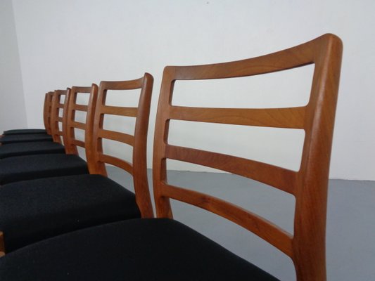 Model 85 Teak Dining Chairs by Niels Otto Møller for J. L. Møllers, 1960s, Set of 6-RDW-1377340