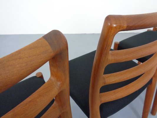 Model 85 Teak Dining Chairs by Niels Otto Møller for J. L. Møllers, 1960s, Set of 6-RDW-1377340