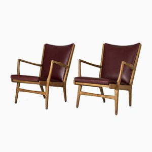 Model AP 16 Lounge Chairs by Hans J. Wegner for A.P. Stolen, 1960s, Set of 2-NL-568446