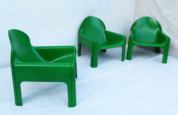 Model Armchairs 4794 by Gae Aulenti for Kartell, Italy, 1975, Set of 3-WF-1735473