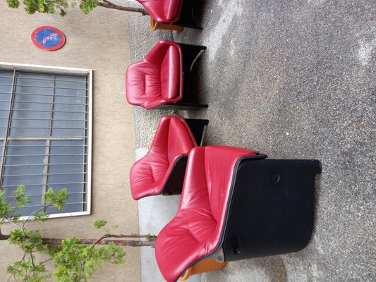 Model Avus Armchair in Red Leather by Konstantin Grcic for Plank, 2013-OHK-1257412