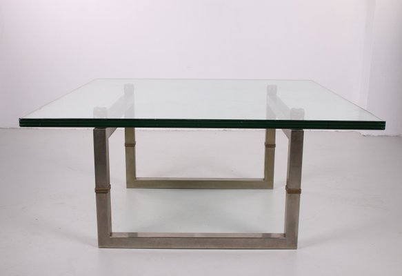 Model Biri T29 Coffee Table with Stainless Steel Frame by Peter Ghyczy, 1986-EZZ-796277