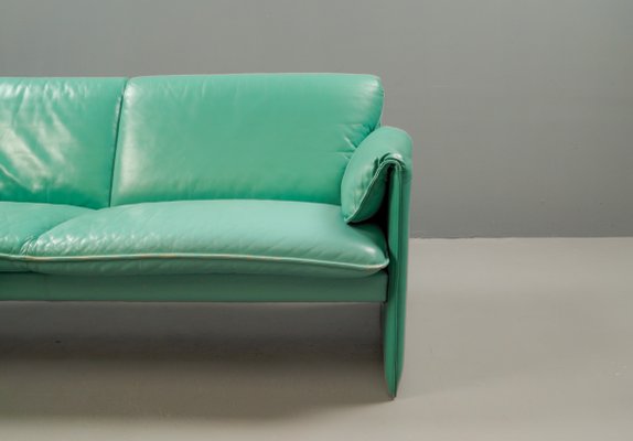 Model Bora Bora Sofa in Mintgreen Leather by Axel Venthoven for Leolux, 1991-VLO-2019818