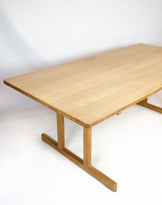 Model C18 Shaker Dining Table in Soap-Treated Oak by Børge Mogensen, 1960s-UY-1425717