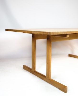 Model C18 Shaker Dining Table in Soap-Treated Oak by Børge Mogensen, 1960s-UY-1425717