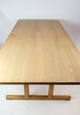 Model C18 Shaker Dining Table in Soap-Treated Oak by Børge Mogensen, 1960s-UY-1425717