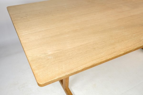 Model C18 Shaker Dining Table in Soap-Treated Oak by Børge Mogensen, 1960s-UY-1425717