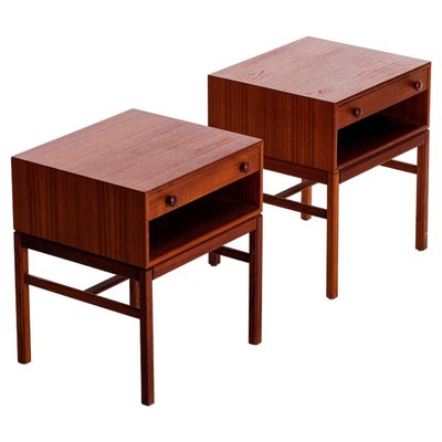 Model Casino Bedside Tables by Sven Engström & Gunnar Myrstrand, 1960s, Set of 2-QU-1706900