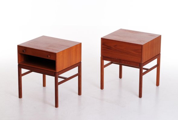 Model Casino Bedside Tables by Sven Engström & Gunnar Myrstrand, 1960s, Set of 2-QU-1706900