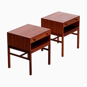 Model Casino Bedside Tables by Sven Engström & Gunnar Myrstrand, 1960s, Set of 2-QU-1706900