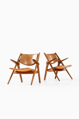 Model Ch-28 Easy Chairs by Hans Wegner for Carl Hansen & Son, Denmark, Set of 2-SC-948010