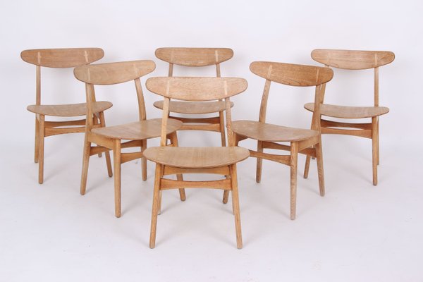 Model CH30 Oak Chairs by Carl Hansen & Son for Carl Hansen & Søn, 1968, Set of 6-DQ-2022681