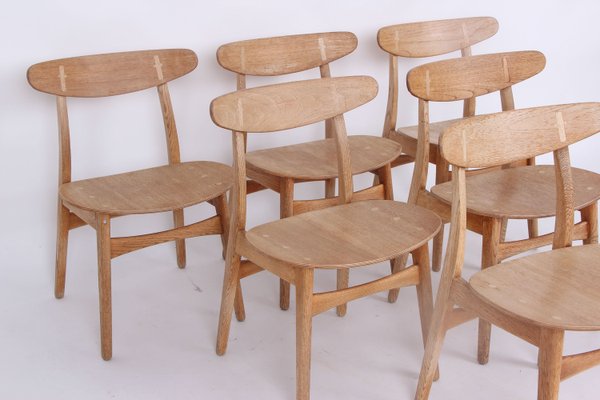 Model CH30 Oak Chairs by Carl Hansen & Son for Carl Hansen & Søn, 1968, Set of 6-DQ-2022681