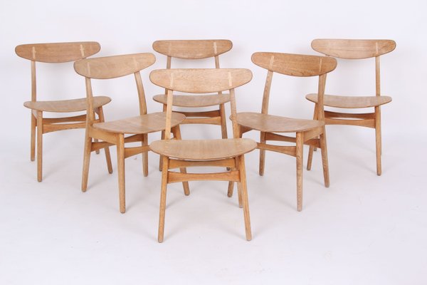 Model CH30 Oak Chairs by Carl Hansen & Son for Carl Hansen & Søn, 1968, Set of 6-DQ-2022681